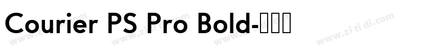 Courier PS Pro Bold字体转换